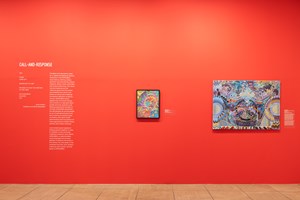 Exhibition view: 'AFRICOBRA: Nation Time,' Ca' Faccanon, San Marco, presented by bardoLA. Collateral Event of the 58th International Art Exhibition – la Biennale di Venezia 'May You Live in Interesting Times' (11 May–24 November 2019). Presented by bardoLA, Los Angeles, California, originated and supported by MOCA North Miami, Florida and curated by Jeffreen M. Hayes, Ph.D. Sponsored by Kavi Gupta Gallery, Chicago, Illinois. Photo: Ugo Carmeni Studio, Venezia, Italy.